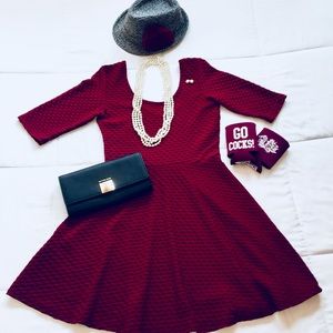 Garnet & Black SNAP Dress